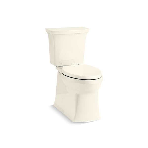 Elongated 1.28 GPF Chair Height Toilet W/ Right-Hand Trip Lever, 1.28 gpf, Biscuit
